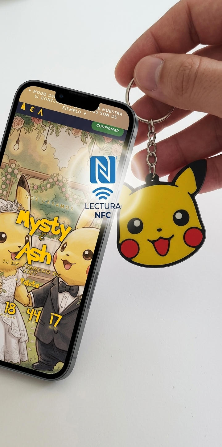 Invitado escaneando el NFC